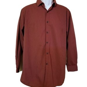 Alfani Fitted Long Sleeve Button Down Dress Shirt